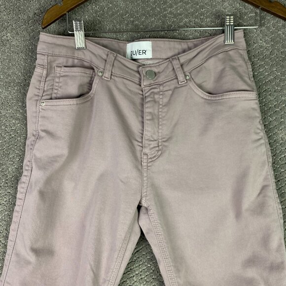 DU/ER No Sweat Slim Straight Stretch Pants Women's 29 x 32 Lilac Pink - Picture 2 of 14
